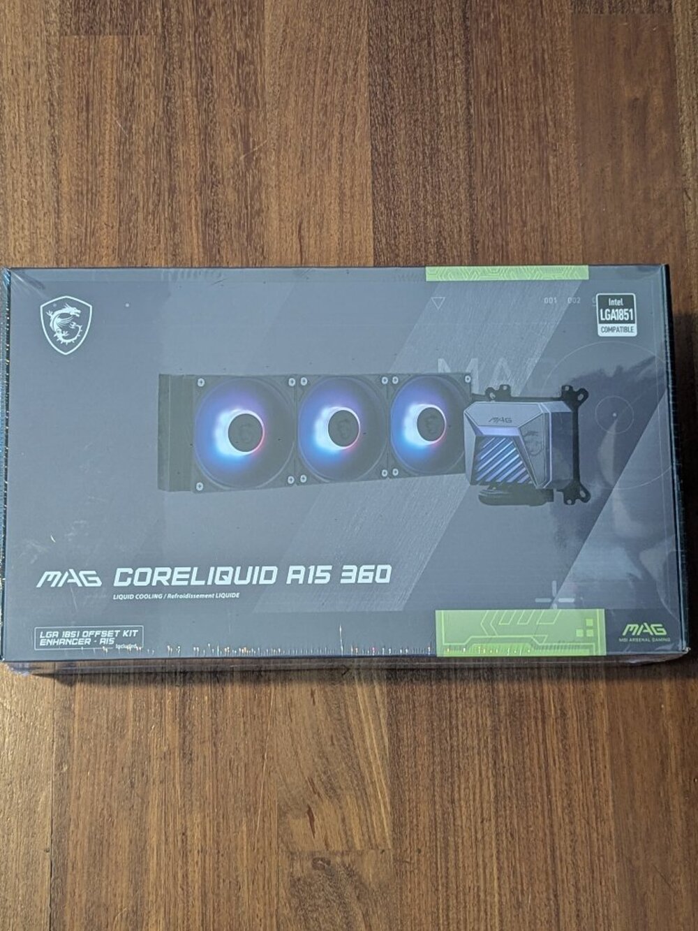Share MSI MAG CORELIQUID A15 360 360mm ARGB Liquid CPU Cooler Black LGA1851-NEW
